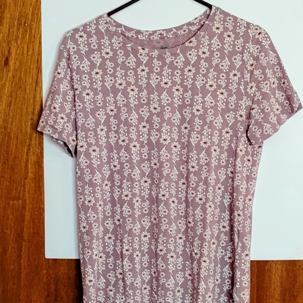 Dip Brand Taupe/Beige/Orange SS Womens Large Knit Shirt
